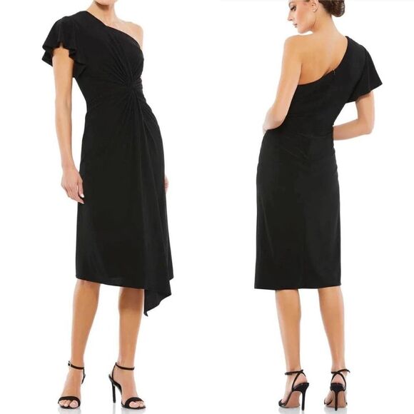 Mac Duggal A12480 - One-Shoulder Formal Dress sz 2 - Picture 1 of 6